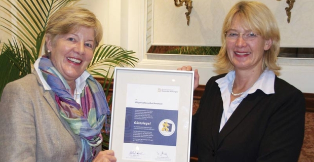 Gütesiegel für die Bürgerstiftung