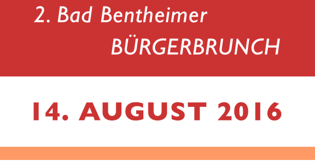 2. Bürgerbrunch am 14.08.2016!